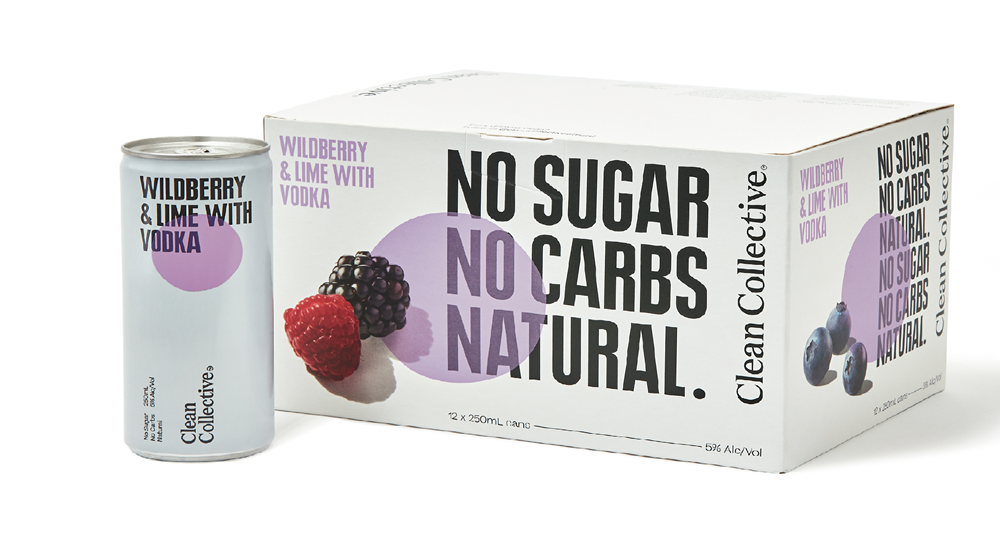 Clean Coll Wildberry & Lime 12x250 Can