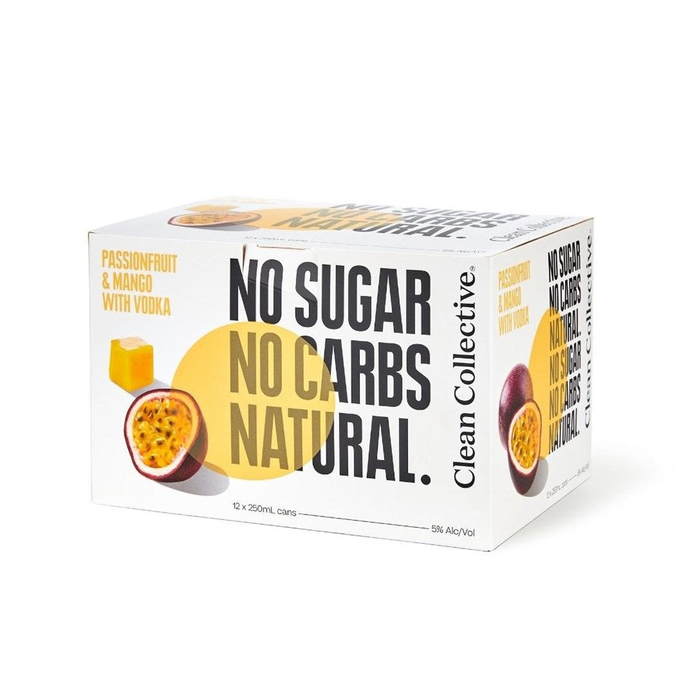 Clean Coll Passion Mango 12pk Cans
