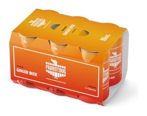 Parrotdog Alc Ginger Beer 6x330ml Cans