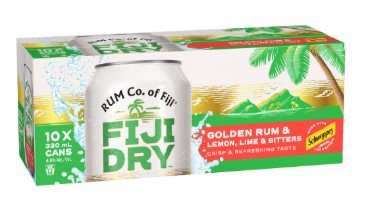 Fiji Dry LLB 10x330ml Cans