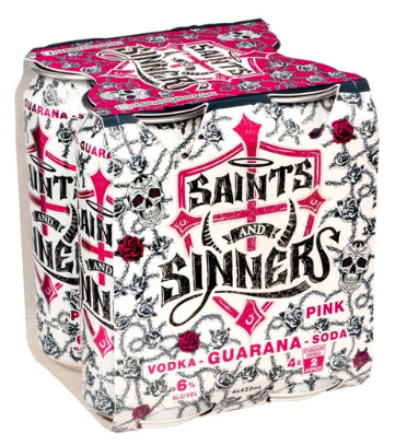 Saints & Sinners Pink 4pk Cans