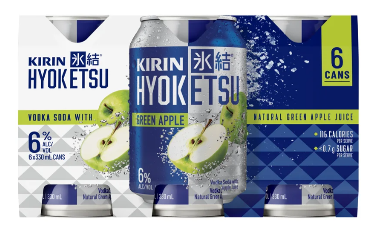Kirin Green Apple 6pk Cans