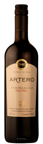 Artero Tempranillo 750mL