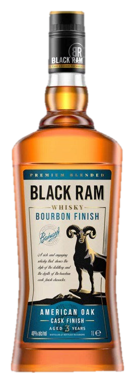 Black Ram Whisky Brbn Finsh 1L