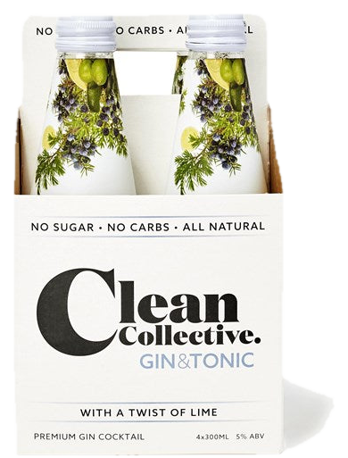 Clean Coll Gin & Tonic 4x300ml