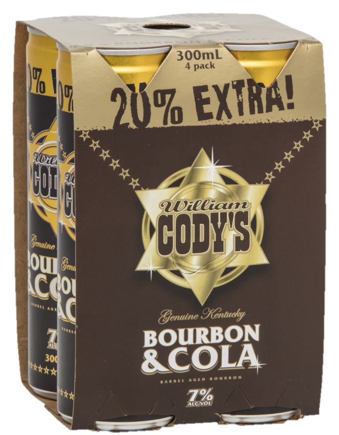 Codys Extra 7% 4x300ml Cans