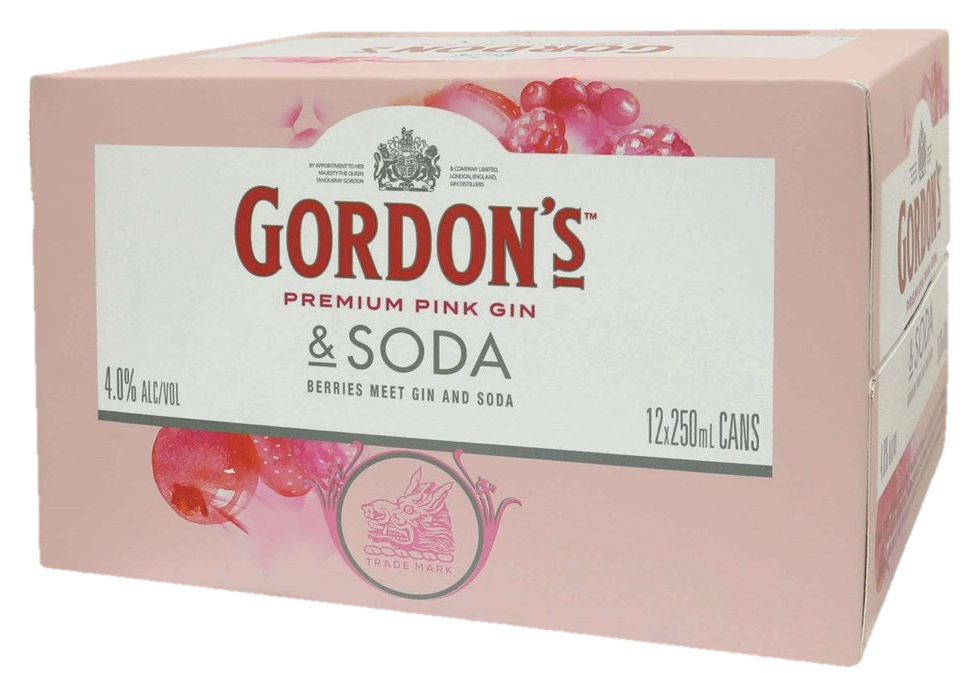 Gordons Pink Gin&Soda 12x250C