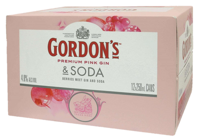 Gordons Pink Gin&Soda 12x250C