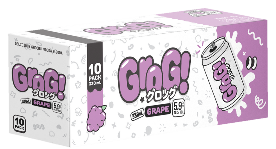 Grog Grape 10x330ml Cans