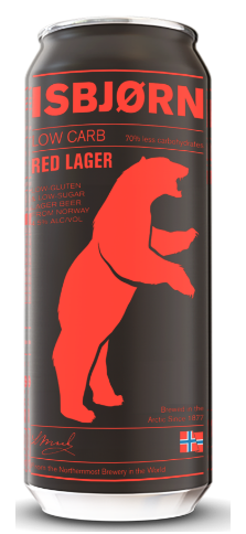 Isbjorn Red Lager 4.5% 500ml Can