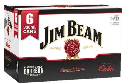 Jim Beam 4.8% Cola 6x330C