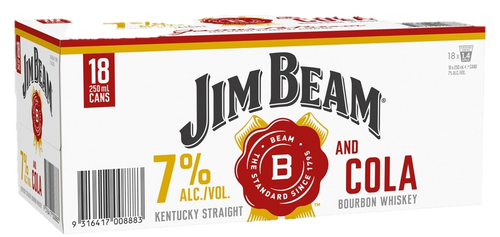 Jim Beam 7% Gold 18x250C
