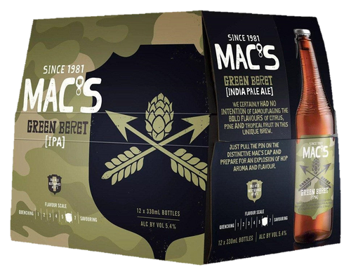 Macs Green Baret 12x330ml btls