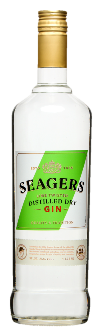 Seagers Lime Gin 1Ltr