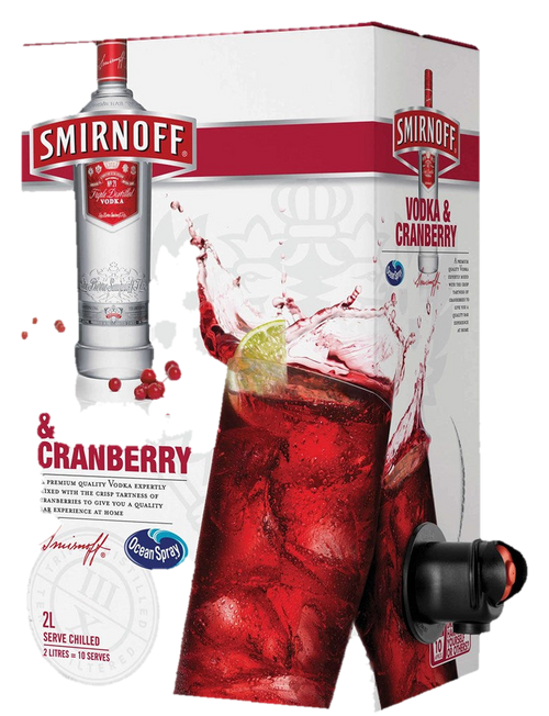 Smirnoff Cranberry 2Lt