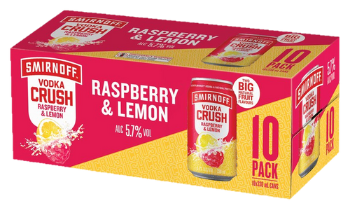 Smirnoff Crsh Rsp Lmn 10x330C