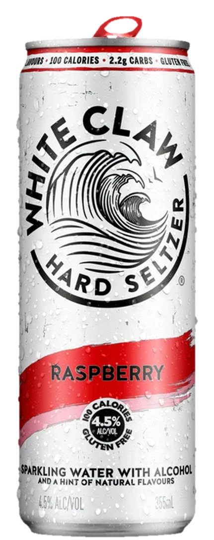 White Claw Rasberry 4x355ml Cans