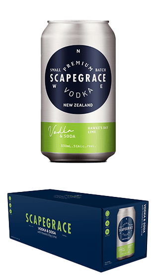 Scapegrace Vodka Soda Lime 10pk Cans