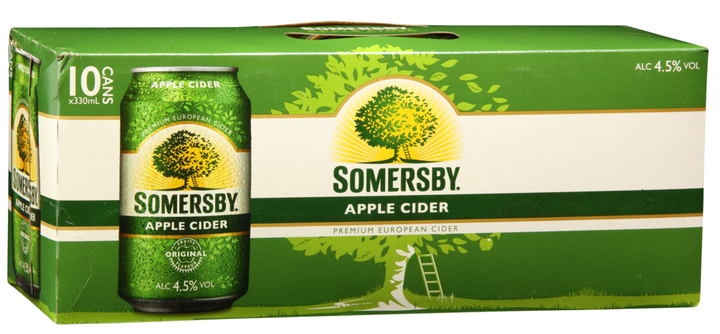 Somersby Apple 10x330ml Cans - Liquor Library