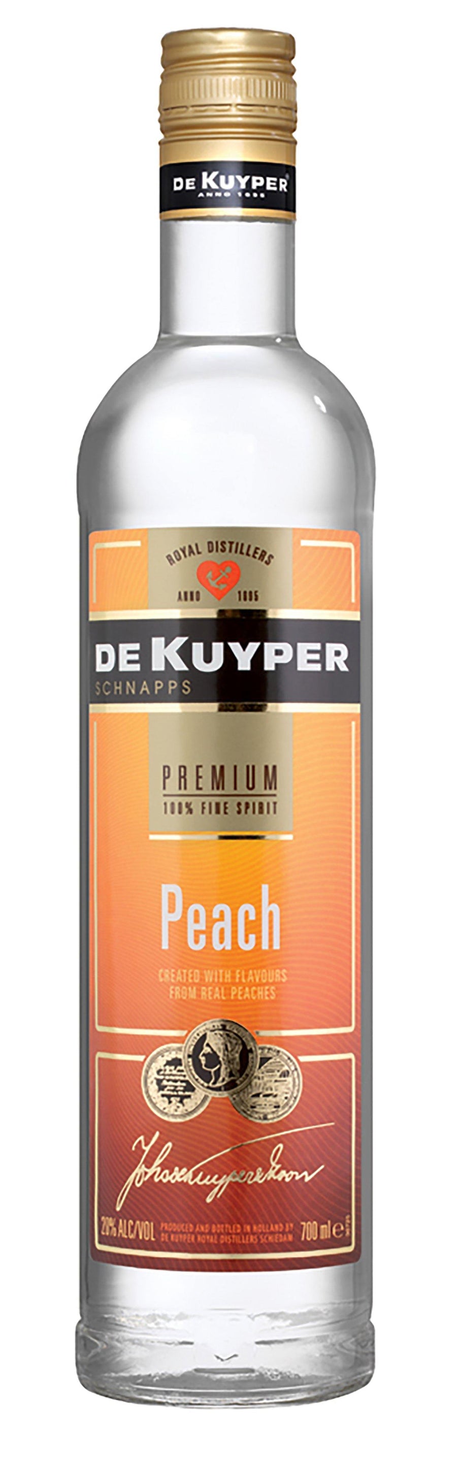 De kuyper Peach Schnapps 700ml - Liquor Library