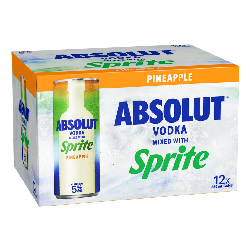 Absolut Sprite Pineapple 12x250ml