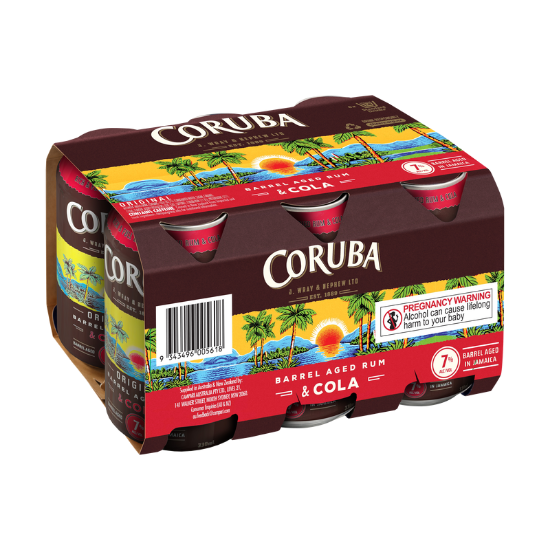 Coruba 7% Rum & Cola 6x330C