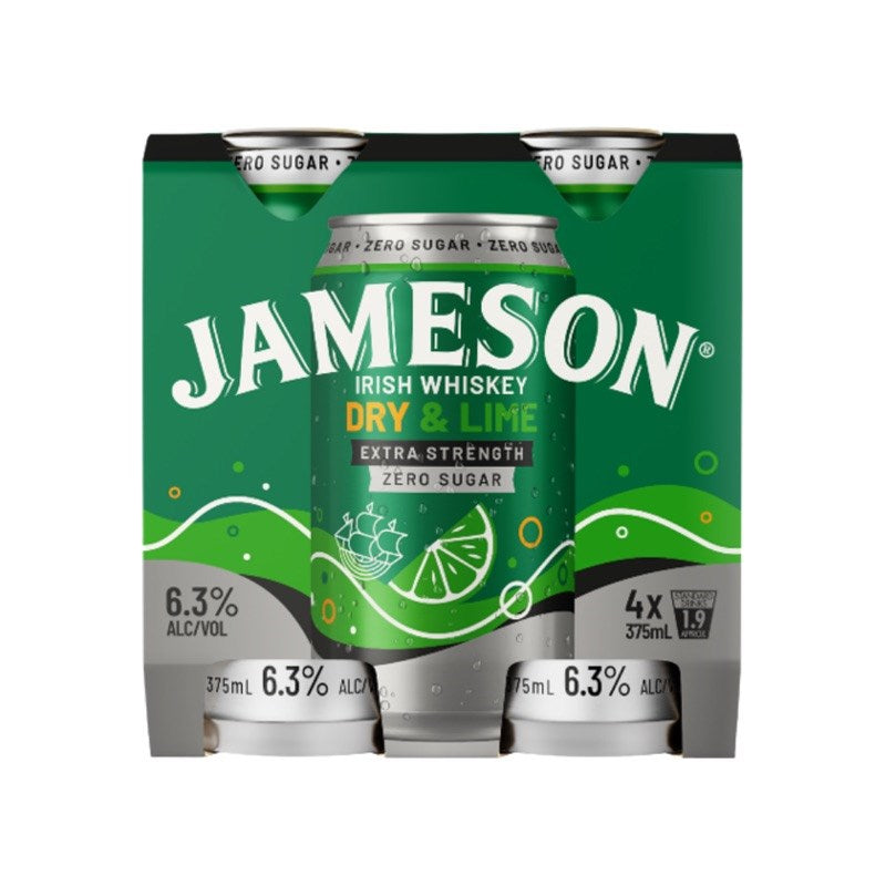 Jameson Dry Lime Zero 4x375C