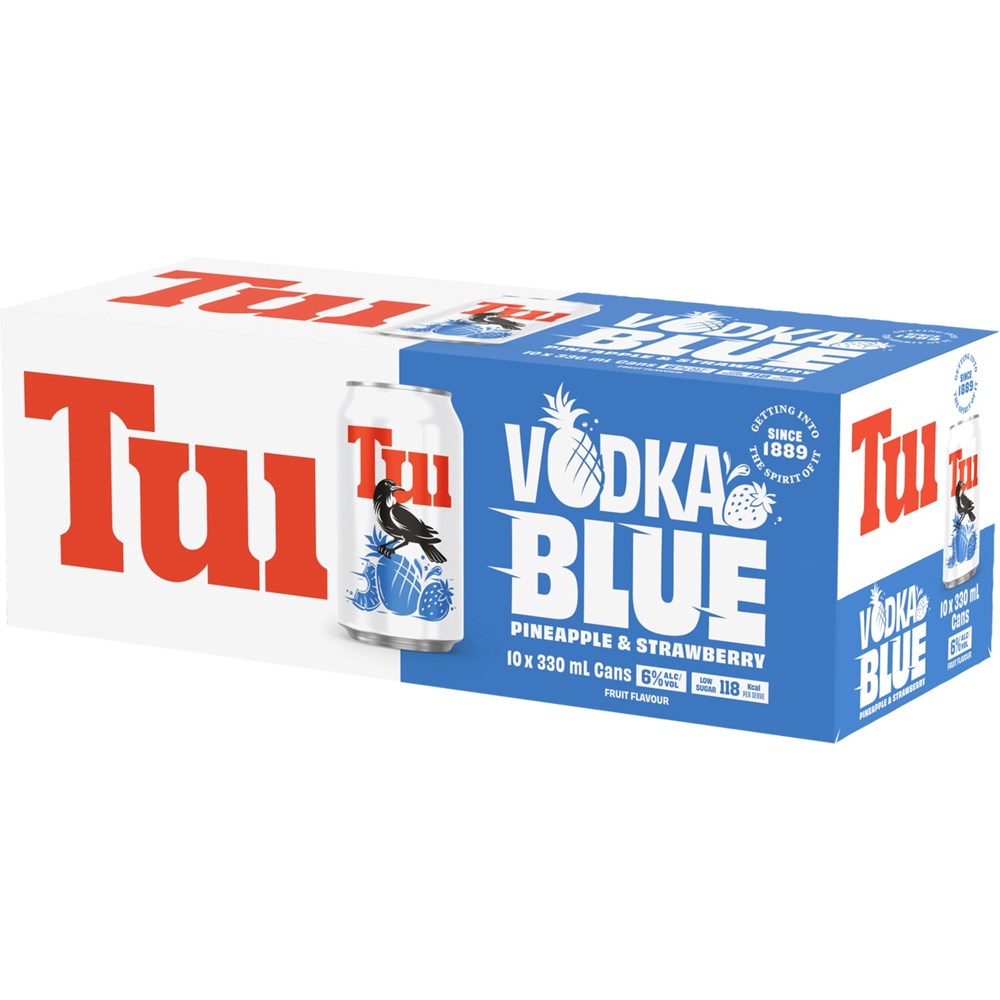 Tui Vodka Blue Case 10x330C