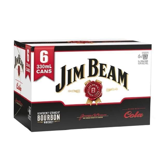 Jim Beam & Cola Cans 6x330ml