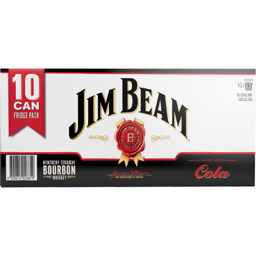 Jim Beam 4.8% Cola 10x330C