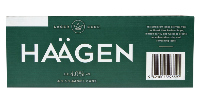 Haagen Lager Cans 6x440ml