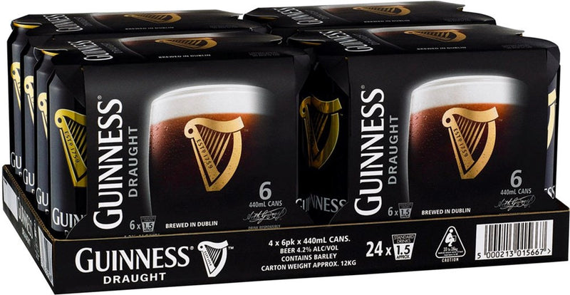 Guinness Draught 6x440C - Liquor Library