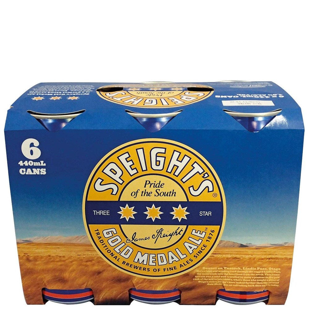 Speights Gold 6x440ml Cans