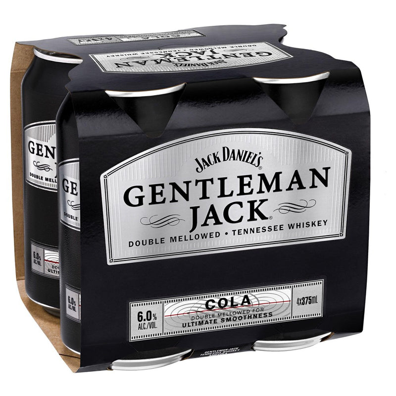 Gentleman Jack & Cola 4x375C - Liquor Library