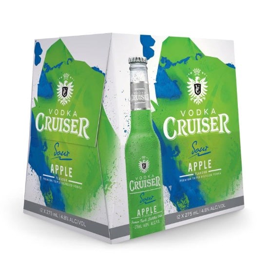 Cruiser Sour Apple 4.8% 12bottles - Liquor Library