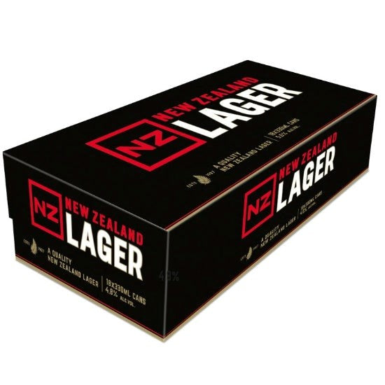 NZ Lager 4.8% 18x330ml Cans