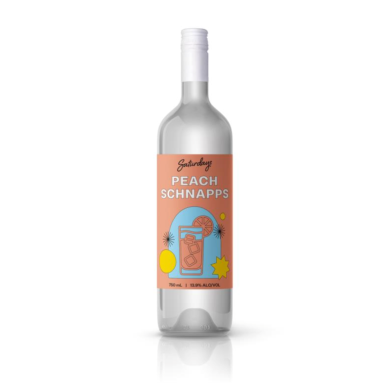 Saturdays Peach Schnapps 750ml