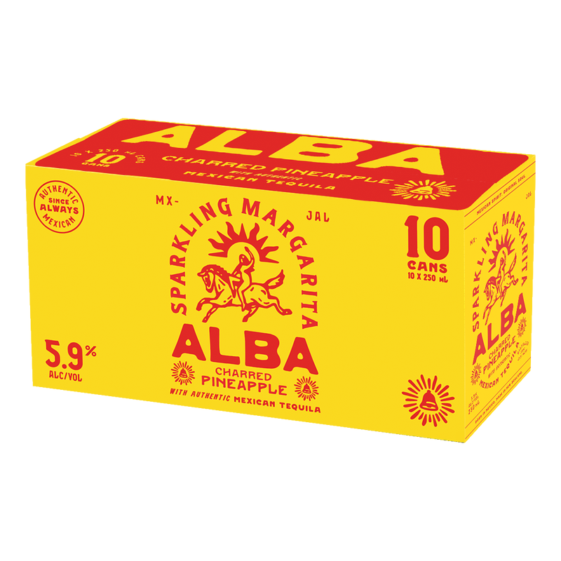Alba Pineapple Marg 10x250C - Liquor Library