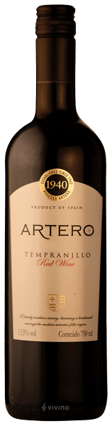 Artero Tempranillo 750mL