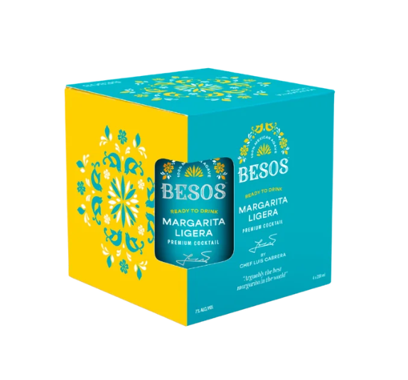 Besos Margarita Liger 4x200C - Liquor Library
