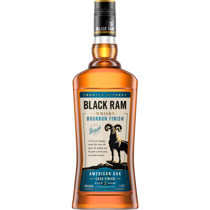 Black Ram Whisky Brbn Finsh 1L - Liquor Library
