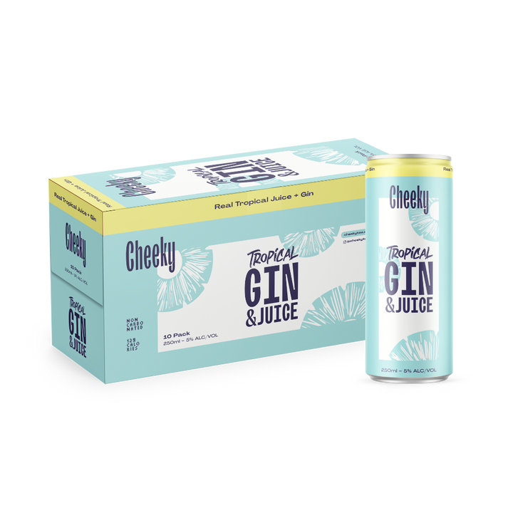Cheeky 5% Tropical Gin 10x250C - Liquor Library