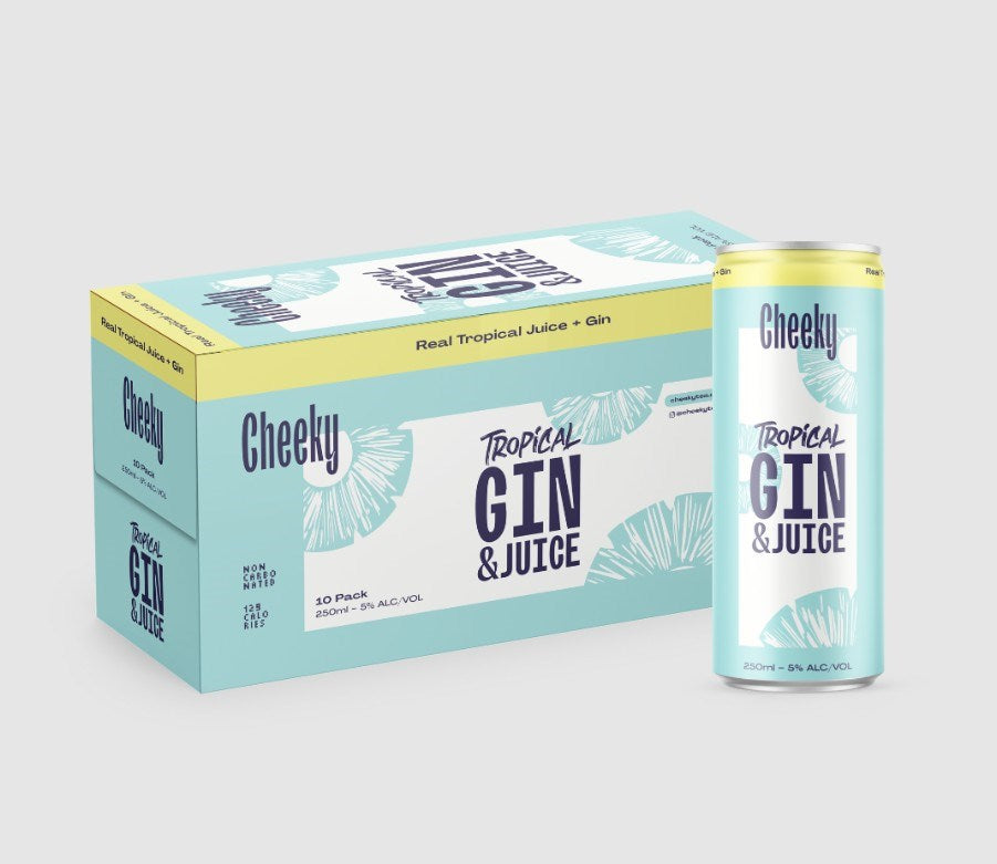 Cheeky 5% Tropical Gin 10x250C