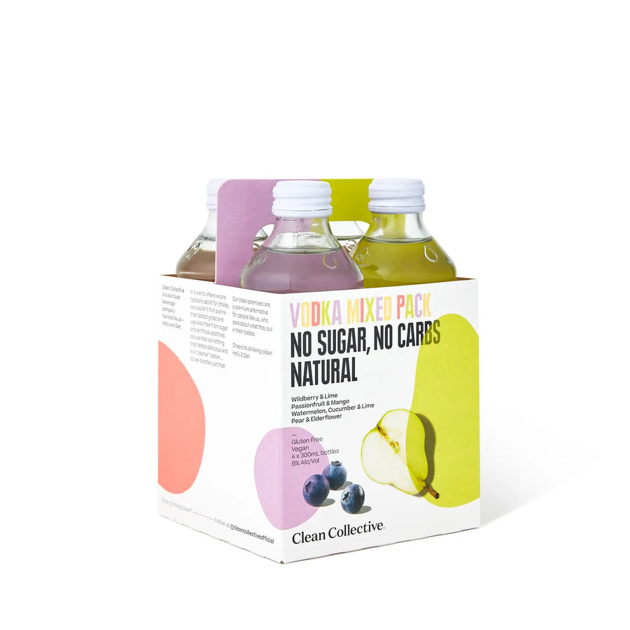 Clean Coll Mixed Vodka 4x330 Btls