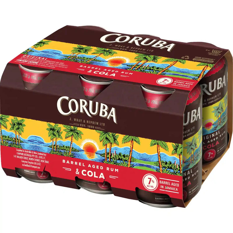 Coruba 7% Rum & Cola 6x330C - Liquor Library