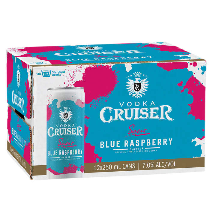 Cruiser Sour Blue Ras 12pk Cans - Liquor Library