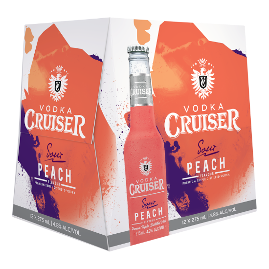 Cruiser Sour Peach 12x275B - Liquor Library