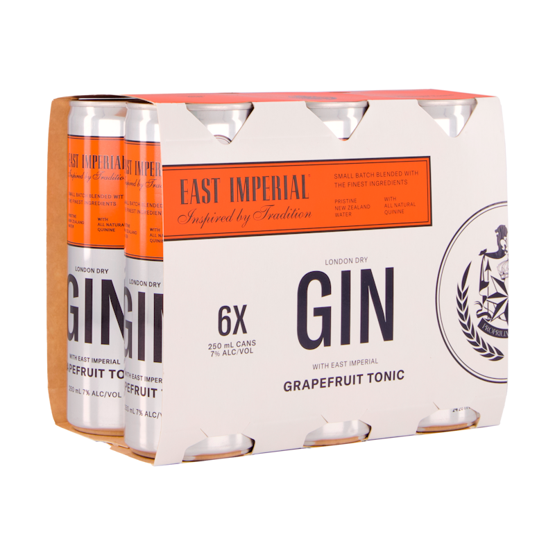 East Imp Gin Grapef T 6x250C - Liquor Library