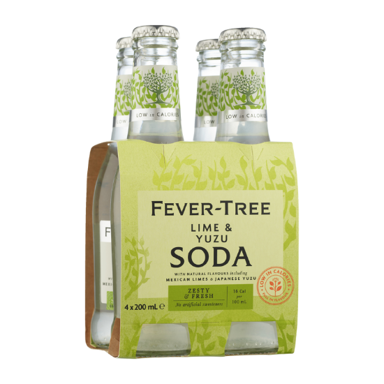 Fever Tree Lime Yuzu 4x200B - Liquor Library