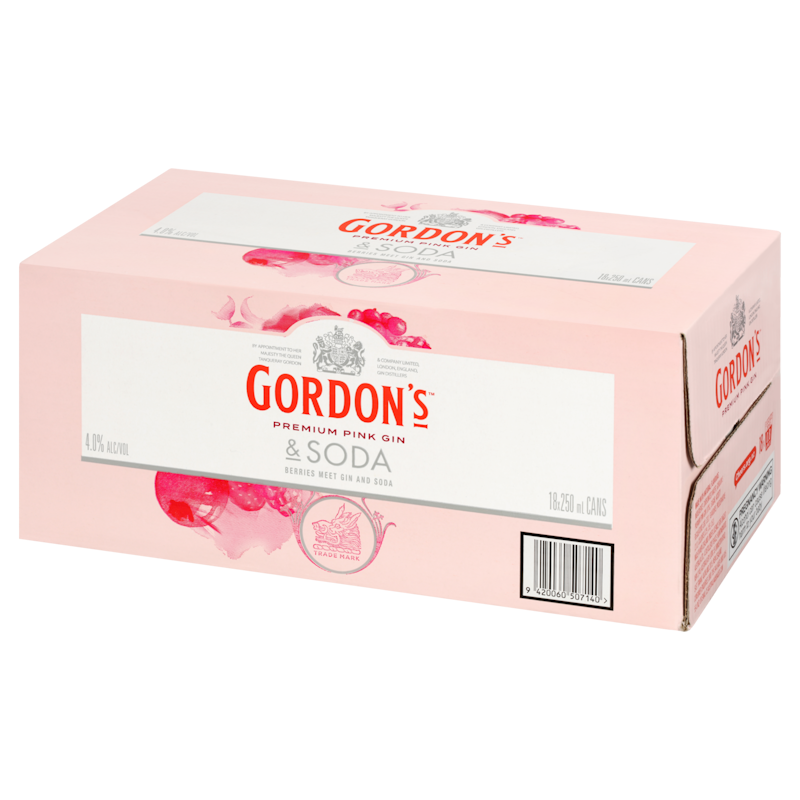 Gordons Pink Gin&amp;Soda 18x250C